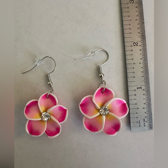 Plumeria Earrings - Picture 2 of 4